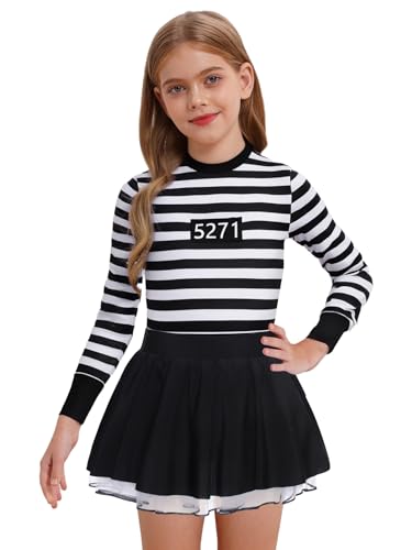 Robe col rond creux du dos fille pour danse et gymnastique