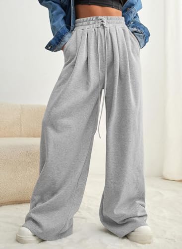 Aleumdr-Wide-Leg-Sweatpants-for-Women-2024-Trendy-Fashion-High-Waisted-Drawstring-Loose-Long-Pants-with-Pockets