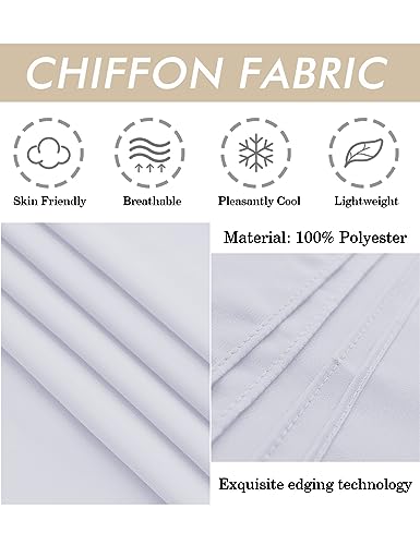 BEAUTELICATE Chiffon Shawl Bridal Wedding Wrap Long Evening Scarves Scarf4