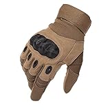 Limirror Herren Taktische Handschuhe Handschuhe Fahrradhandschuhe Motorrad Handschuhe Outdoor Sport Handschuhe Fitness Handschuhe Army Gloves Ideal für Airsoft,Militär,Paintball ((Braun,S)