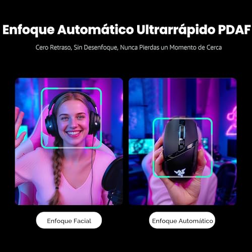 YOLOLIV YoloCam S3, cámara web de transmisión 4K, sensor de 1/1.3 pulgadas, enfoque automático PDAF, 4K sin comprimir, zoom 4X, para creadores, streamers, podcasters, reuniones, videollamadas (para - Image 4
