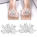 Cikonielf Clips de Zapatos de Flores de Cristal de Flores de Diamantes...