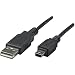 Produktbild Manhattan USB 2.0 Anschlusskabel [1x USB 2.0 Stecker A - 1x USB 2.0 Stecker Mini-B] 1.8 m Schwarz vergoldete Steckkontak