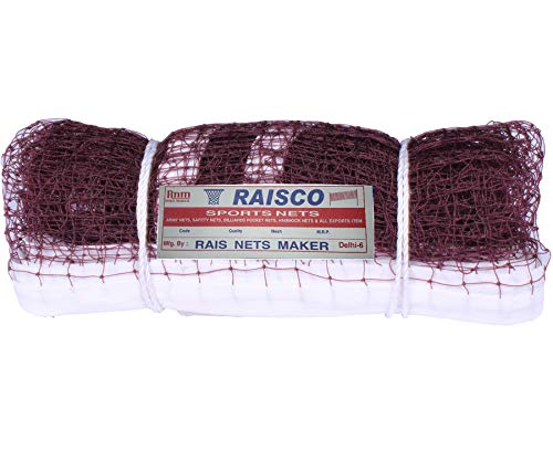 Image of RAISCO 716E Nylon TopTap Practice Badminton Net (Brown), Brown, Black