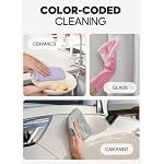 Fantasticlean Microfiber Cleaning Cloth Roll -75 Pack, 12" x 12" (Pink) - Image 5