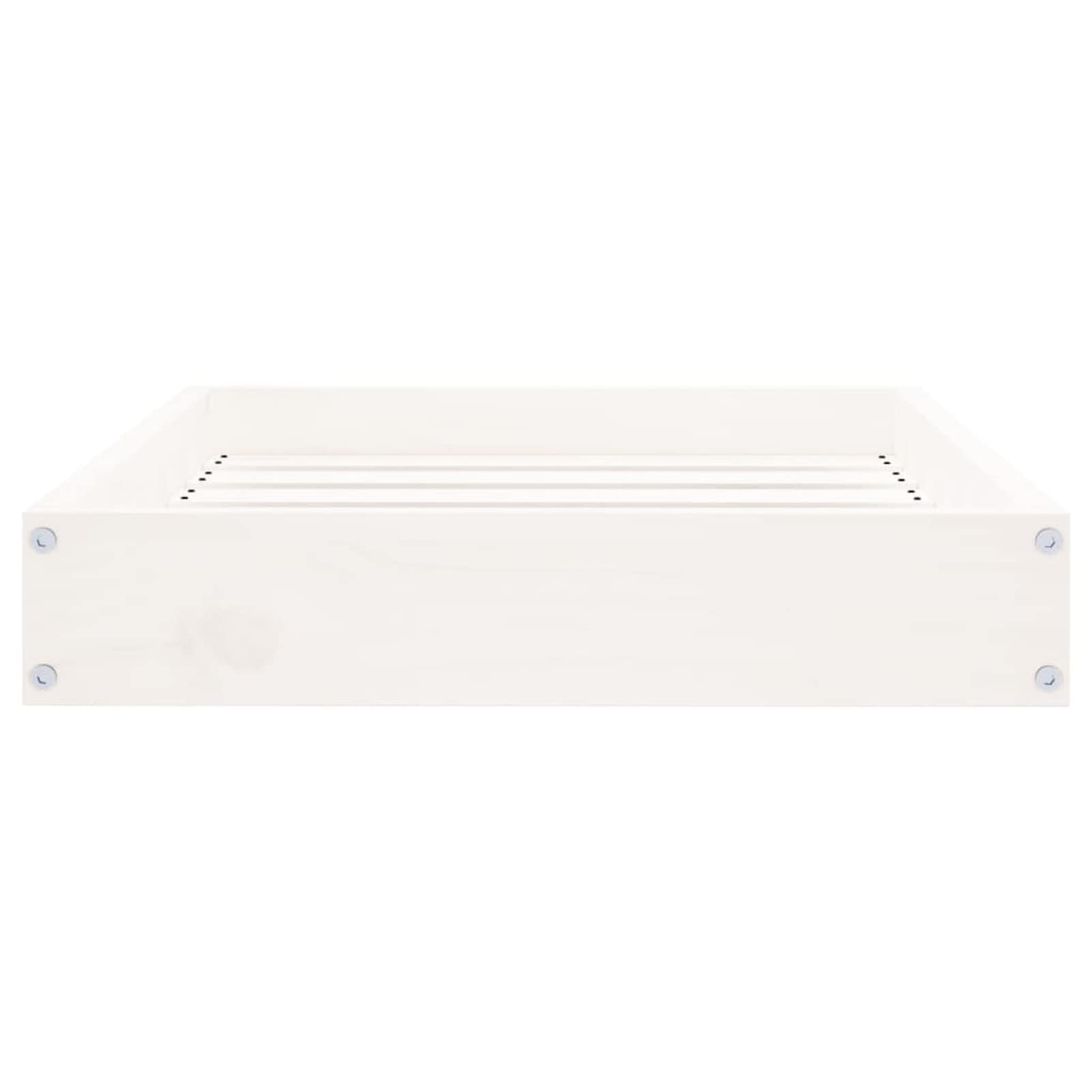 Chusui Cuccia per Cani Bianca 61,5x49x9 cm in Legno Massello di Pino,Cuccia per Cani,Cuccia per Cani da Interno,Letto per Cani,Cuccia Letto