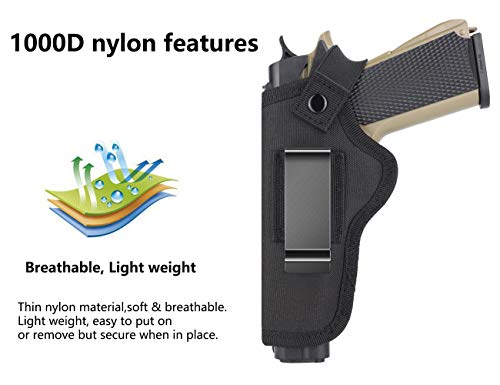 Tacwolf 1911 Nylon Gun Holster Magazine | Right Left Iwb Owb Fast Draw | Fits Most 1911 Style Pistols - Kimber - Colt - S & W - Remington - Sig Sauer #TOP2