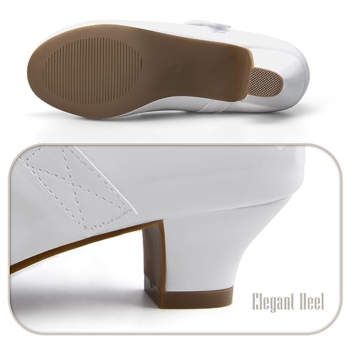 Girls' Dress Shoes PU Leather High Heels Girls Sandals - Perfect for Weddings, Parties, Church Events, School, and Dress-Up Occasions3