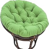Cojín impermeable para silla mecedora de 59 pulgadas, cojín verde para sala de estar, silla de huevo, cesta colgante, hamaca, columpio redondo, accesorio de asiento cómodo