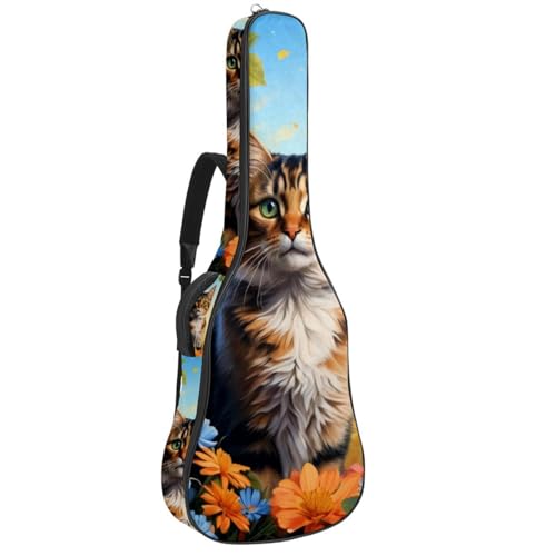 Sac pour guitare fleuri pour transporter votre instrument en cours et en voyage