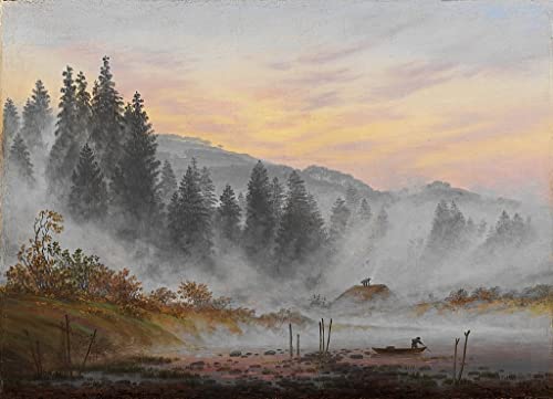 Peinture les heures du jour le matin Caspar David Friedrich affiche décoration chambre