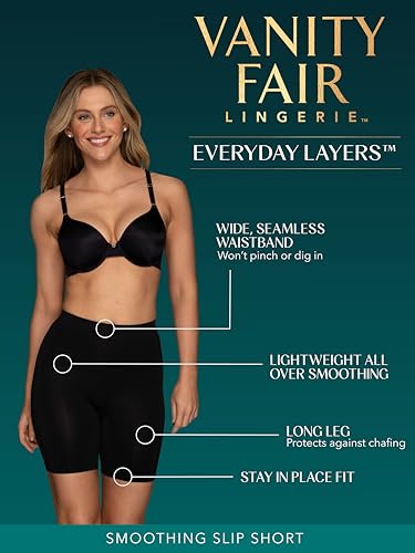 Vanity Fair Women's Seamless Slip Shapewear Shorts, No Show Look Under Dresses, Skirts & Pants4