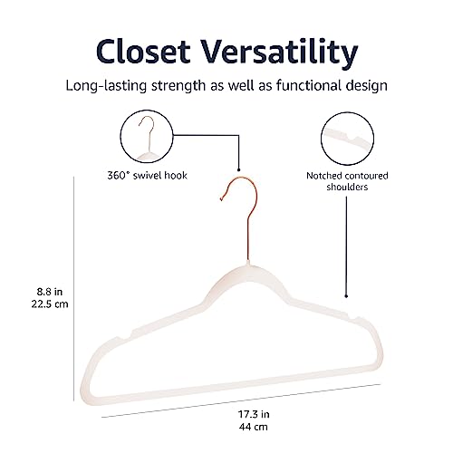 Amazon Basics JF1154 Slim Velvet, Non-Slip Suit Clothes Hangers thumb #4