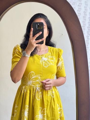 Image of Women's Rayon Printed Anarkali Kurta for Women and Girls, Regular Wear