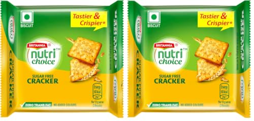 Image of Britannia Nutri Choice Sugar Free Cracker, 67g or 73.5g (Weight May Vary) (Pack of 2)