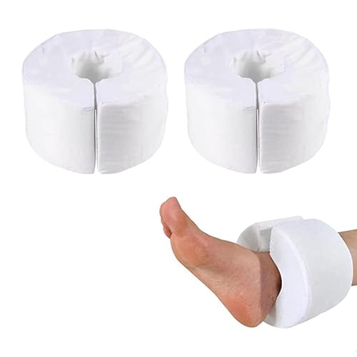 2 Teiliges Fersenkissen Gegen Wundliegen Waschbares Fersenschutzkissen Aus Weichem Schaumstoff Handauflage Hebekissen Medizinisches OrthopäDisches Kissen FüR äLtere BettläGerige Patienten-image