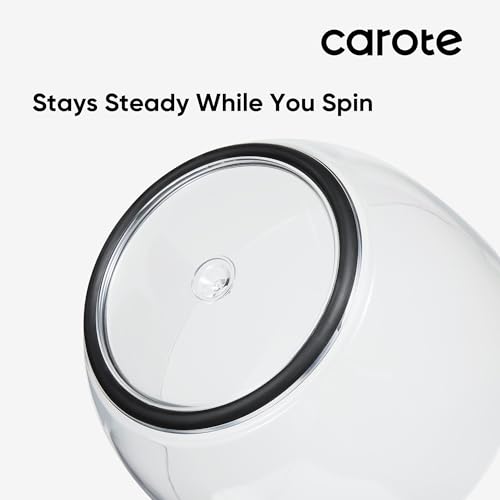 image for CAROTE 3.8 Qt Salad Spinner Small Lettuce Spinner Plastic Vegetable Fr