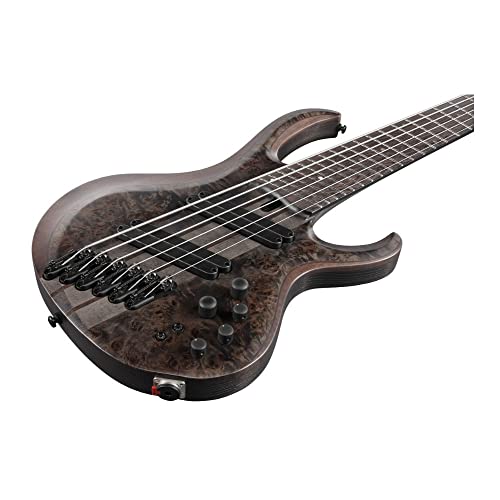 Image of Ibanez Bass Workshop BTB806MS Multi-scale 6-string Bass Guitar - Transparent Gray Flat