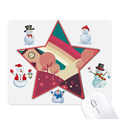 Tapis de souris de Noël avec bonhomme de neige, le cadeau idéal pour le bureau