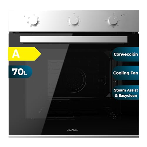 Cecotec Horno Integrable Multifunción 70l Bolero Hexa M236000 Line Time. 2800w, 6 Funciones, Temporizador, Steam Base Xxl, Steam Assist, Steam Easyclean, Cooling Fan, Modo Defrost, Eco, Convección