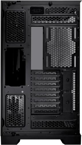 Lian Li O11 Dynamic EVO XL Black Tower Gaming Case - Dual-Chamber Layout, Supports up to 3x 420mm Radiators, 11 Fans, and 7 Storage Drives, Tempered Glass Front & Side Panel, Addressable RGB Lighting
