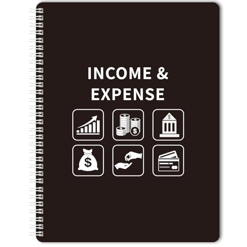 Income and Expense Log Book - Bookkeeping Record Book/Tracker/Small Business Ledger Book & Accounting, 8.5