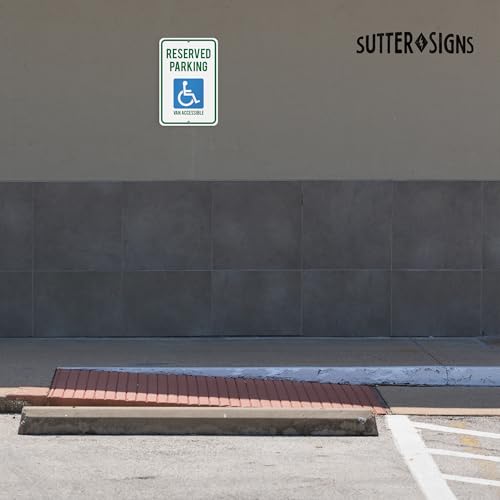 Panneau de parking accessible durable en aluminium premium robuste - 5