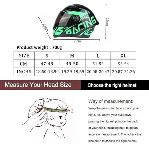 Casco integral de moto para niños cómodo con interior extraíble 6