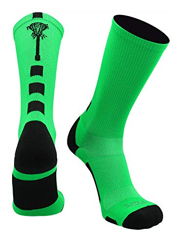 Image of TCK Lacrosse Socks Midline Lacrosse Stick Logo Crew Socks Men Boys Girls Women