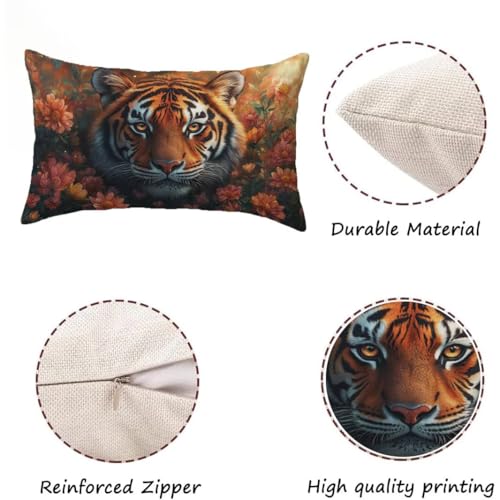 Housse coussin rose 40x60 imperméable avec fermeture éclair cachée pour l'extérieur
