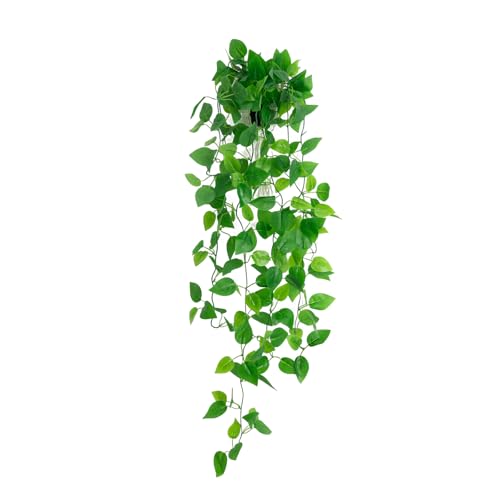 Freyalife Fake Hanging Plants for Room Decor,1pcs Artificial Potted Plants Vines for Wall Home Office Aesthetic Living Kitchen Bathroom Coffee Table Shelf Indoor Outdoor Farmhouse Patio Decorations