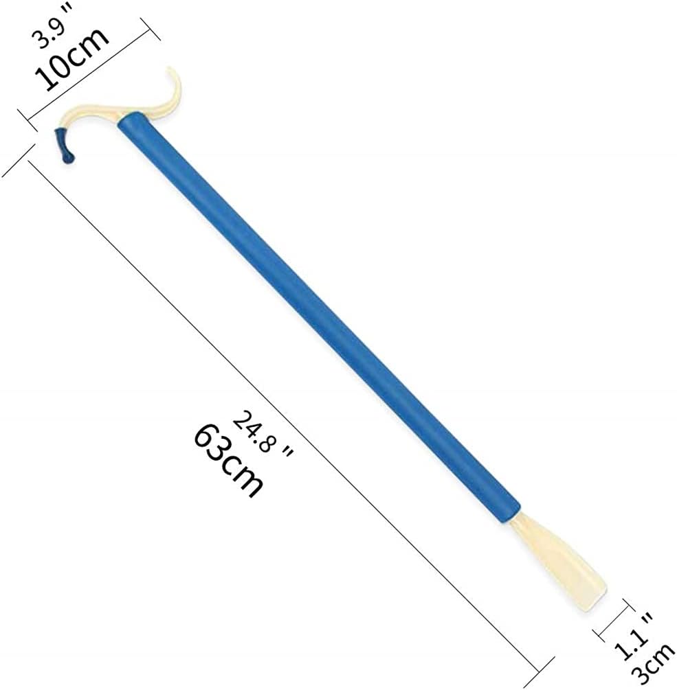 Dressing Stick Aid and Shoe Horn, 2-in-1 Tool,for for Daily Independent Living Man Inflexible