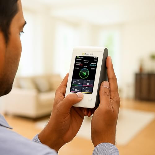 Image of Prana Air Sensible Indoor Air Quality Monitor - AQI, PM2.5, PM10, CO, CO2, O3, HCHO, TVOC