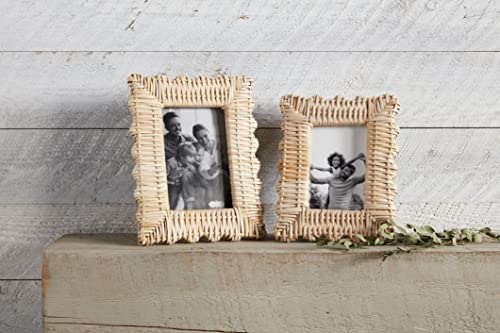 Mud Pie Woven Frame, Small, 4X6 #TOP1