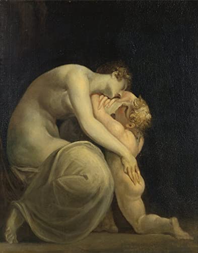 Impression toile Henry Fuseli décoration salon affiche murale 60x90cm