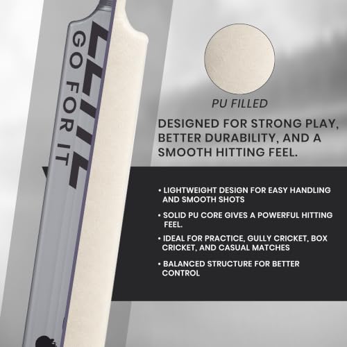 Jaspo Slog Elite Plastic Cricket Bat, 34 x 4.5 Inches - Image 4