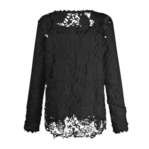 Women's Dressy Casual Lace Blouse Long Sleeve Mock Neck Shirts Tops Elegant Date Night Outfit Club Party Tops3