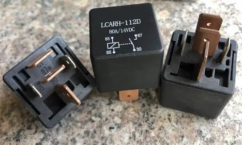 Relais inverseur LCARH-112D V7-1C-12V-80A avec socle femelle pour montage auto