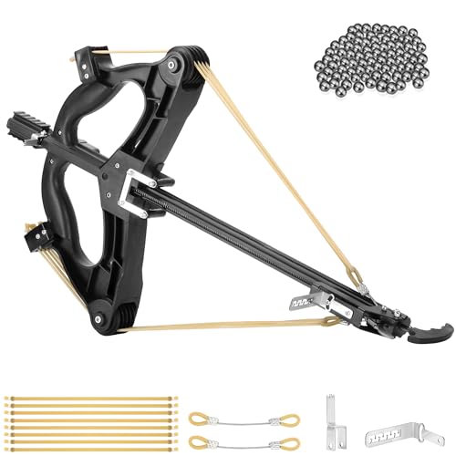 SERfawnCH Steel Ball Compound Bow Set for Adults 40-Round Continuous Shooting Right-Handed Ball Bearing Hunting Bow with Mechanical Sight & Pulley System