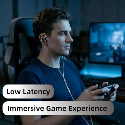 Image of KZ ZS12 PRO 2 USB C Wired Headphones Type-C in Ear Monitor Headphone, 5BA+1DD 6 Driver Gaming Earbuds USB C Wired Earphones, HiFi Clarity Sound Immersive Bass IEMs for Gaming (Black, USBC-with Mic)