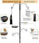 Bird Feeders Oisele Feeder Station Oiseaux Feeder Poles,Prime Multi Feeder Kit de suspension avec Suet Cage et Bain d'oiseaux,Bird Food Finch Chaussette pour attirer les oiseaux sauvages