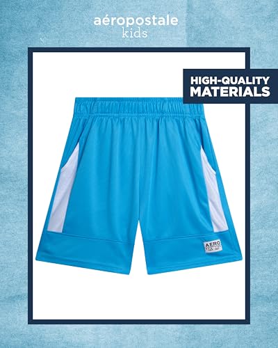 Image of AEROPOSTALE Boys Shorts Set 2 Piece Graphic Tee and Mesh Athletic Shorts | Poly-Cotton Graphic Tee, Pull On Mesh Shorts with Elastic Waist, Regular Fit