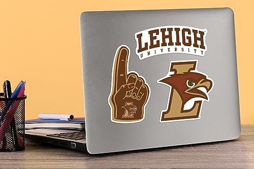 Image of Lehigh University 8ct Vinyl Large Deluxe Stickers Variety Pack - Laptop, Water Bottle, Scrapbooking, Tablet, Skateboard, Indoor /Outdoor - Set of 8