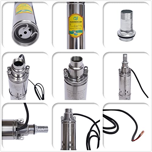 Hyykj-Us DC24V370W Submersible Deep Well Pump Solar Water Pump Dc 24V 370W Stainless Steel Screw Pump thumb #8