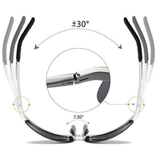 Image of Mens Sports Polarized Sunglasses Driving Metal Frame UV Protection Sunglasses For Men 8177