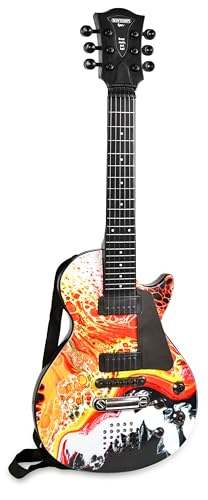 Guitarra rock electrónica evita el desgaste de pilas con apagado automático Bontempi