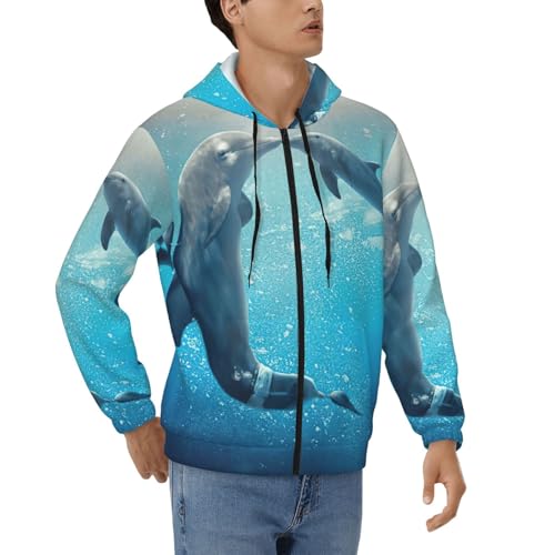 Sweat d'hiver pour homme chaud avec fermeture éclair et cordon