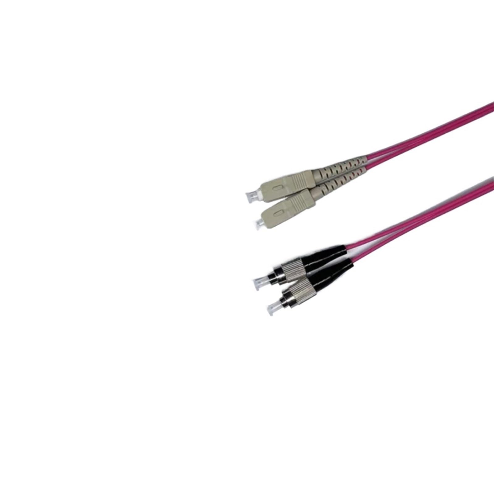 Câble de raccordement à fibre optique SC-FC OM4 Duplex 1-100 m FC-SC(ask-us customisé)