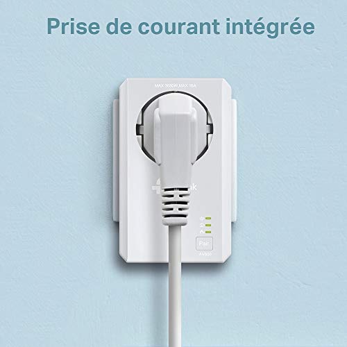 TP-Link CPL AV600 Wi-Fi 300 Mbps, 2 Ports Fast Ethernet, Pack de 2 CPL (TL-WPA4225KIT)
