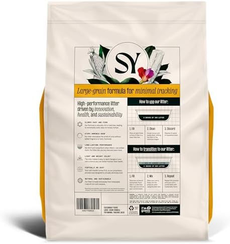 Sustainably Yours Large-Grain litter corn and cassava ingredients